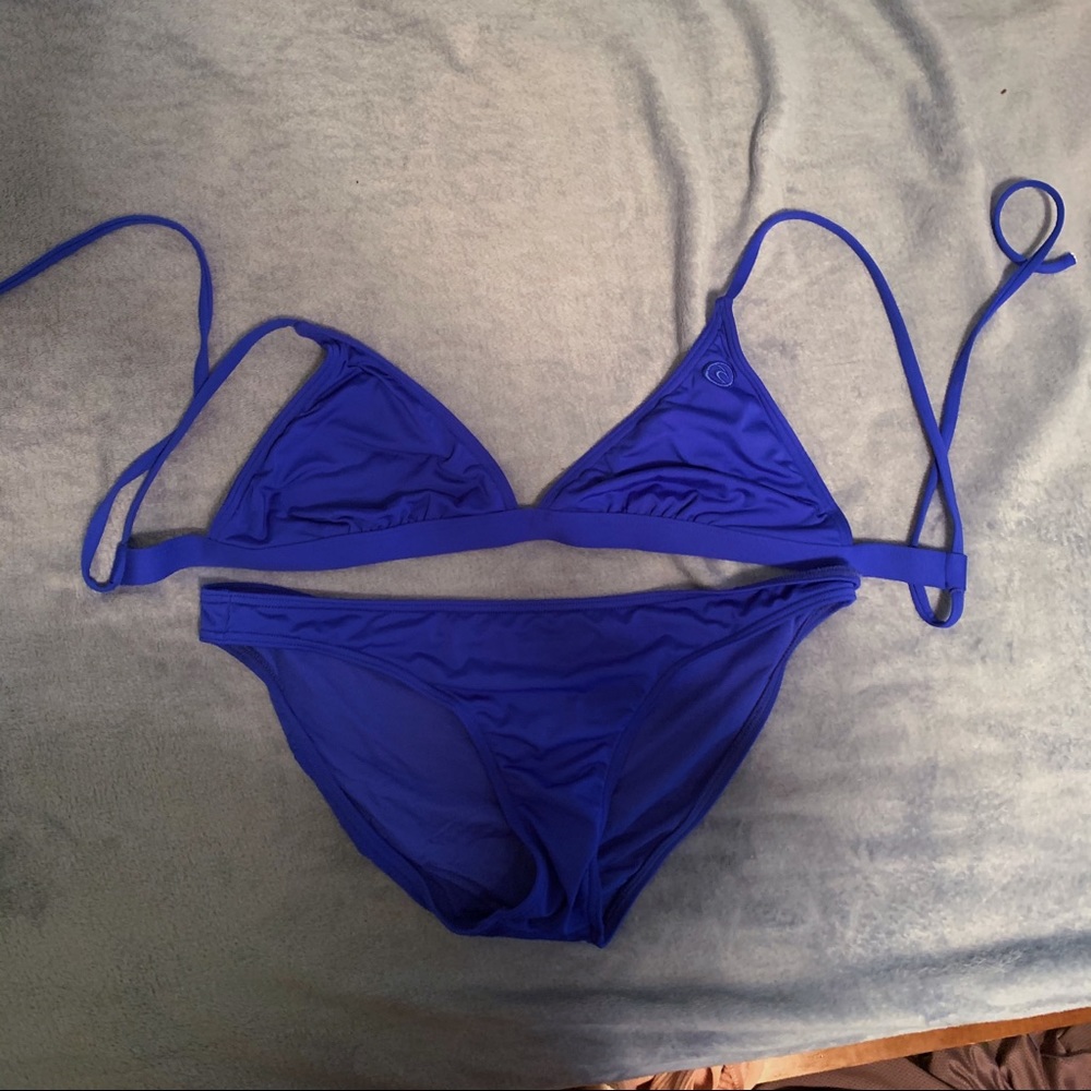 Blue Triangle Bikini